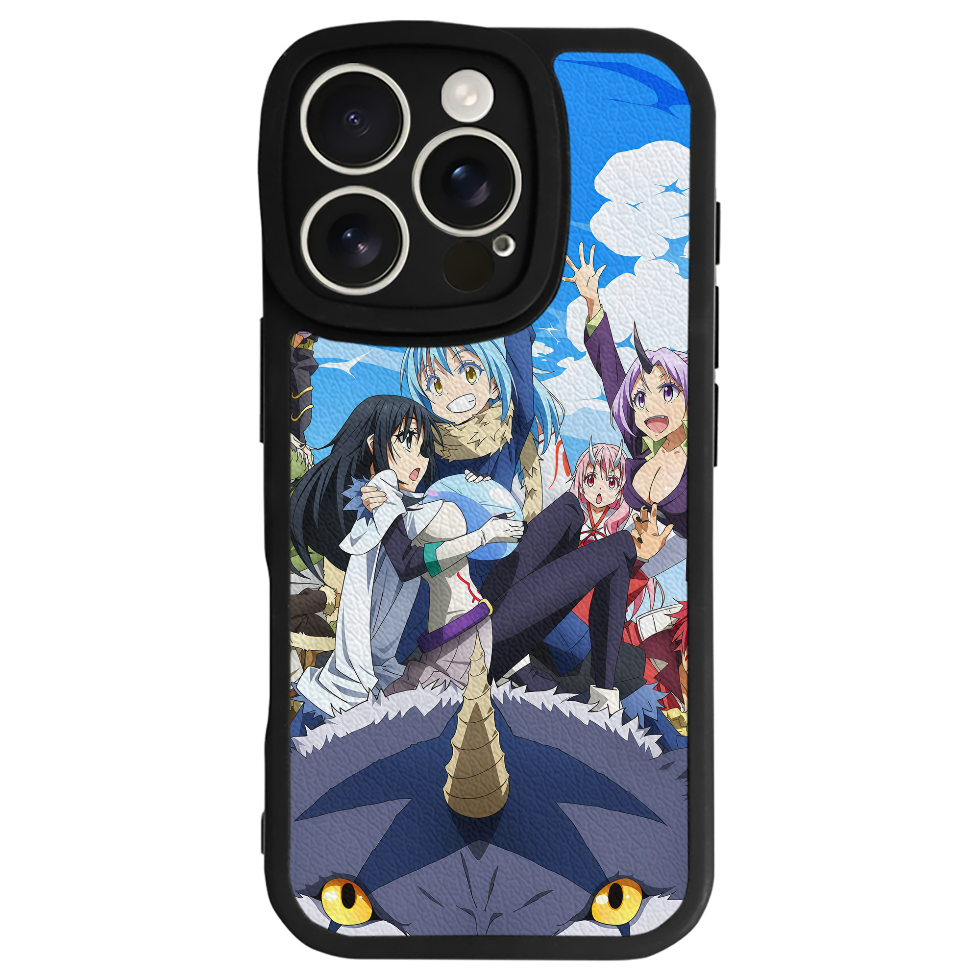 （画像用） 転スラ Regarding Reincarnated to Slime 【iPhone 16シリーズ対応】シリコンスマホケース（レザー調） 材質：シリコン